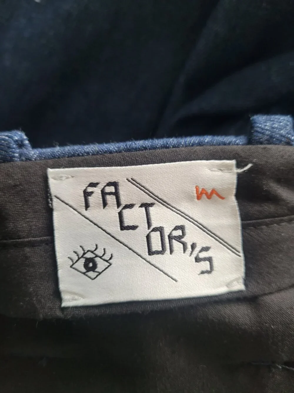 NWT Factor's Trouser in Blue Raw Denim Size 32